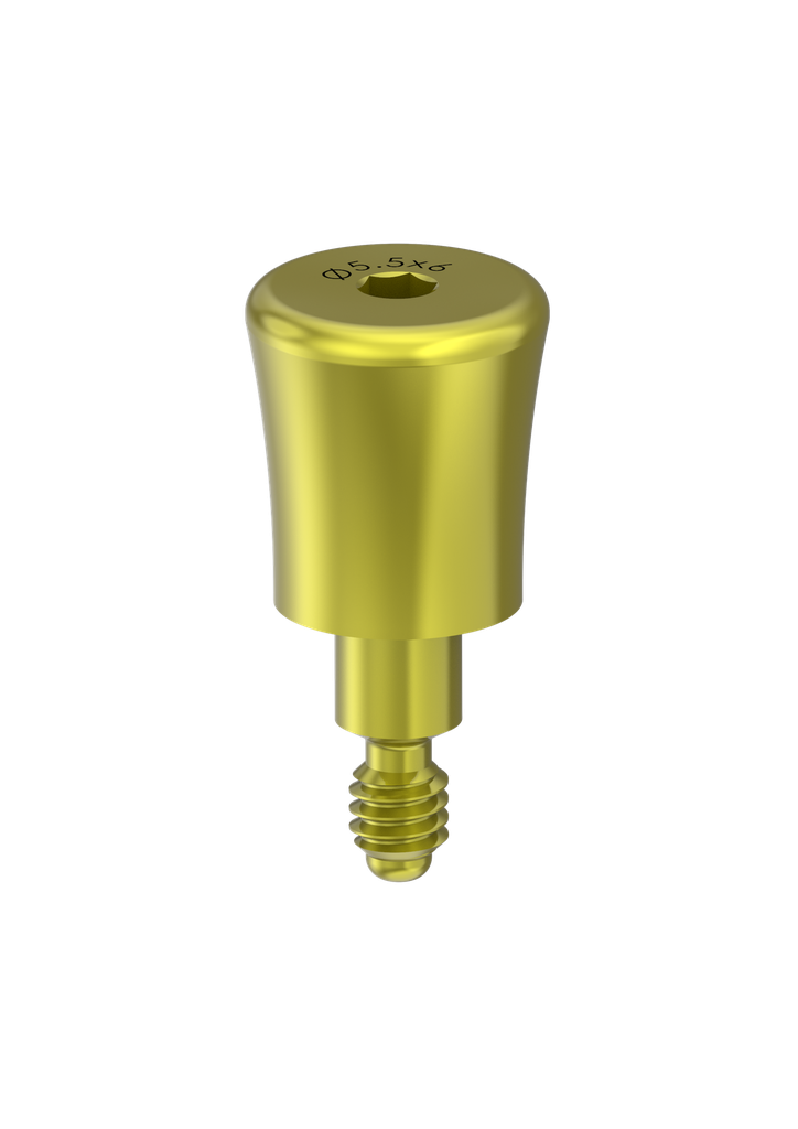 Internal Hex / PROVATA (M-P45) 6mm Healing Abutment (Platform Matched)
